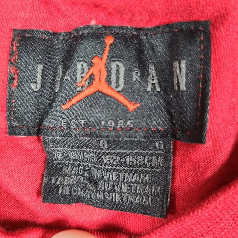 Jordan Jumpman Boys Classic Camo Pocket T-Shirt Large 12-13yr Red Jordan‎ Brand